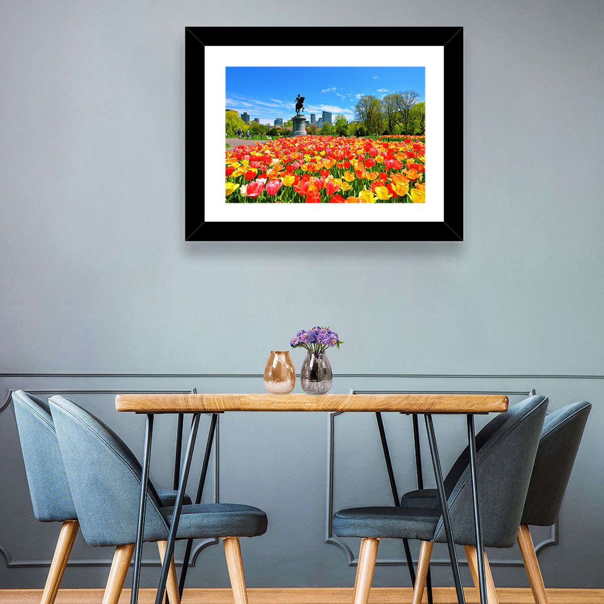 Boston Public Garden Tulips Wall Art