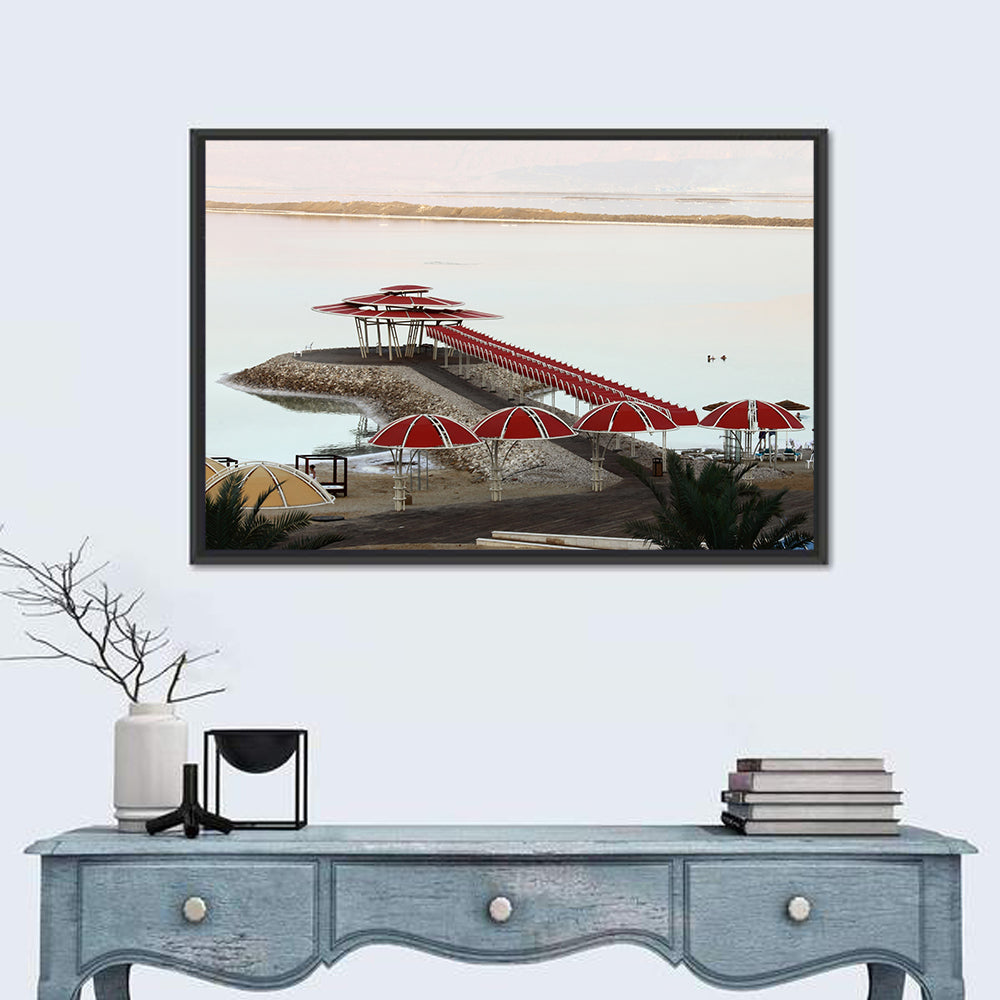 Ein Bokek Dead Sea Boardwalk Wall Art in a room, landscape