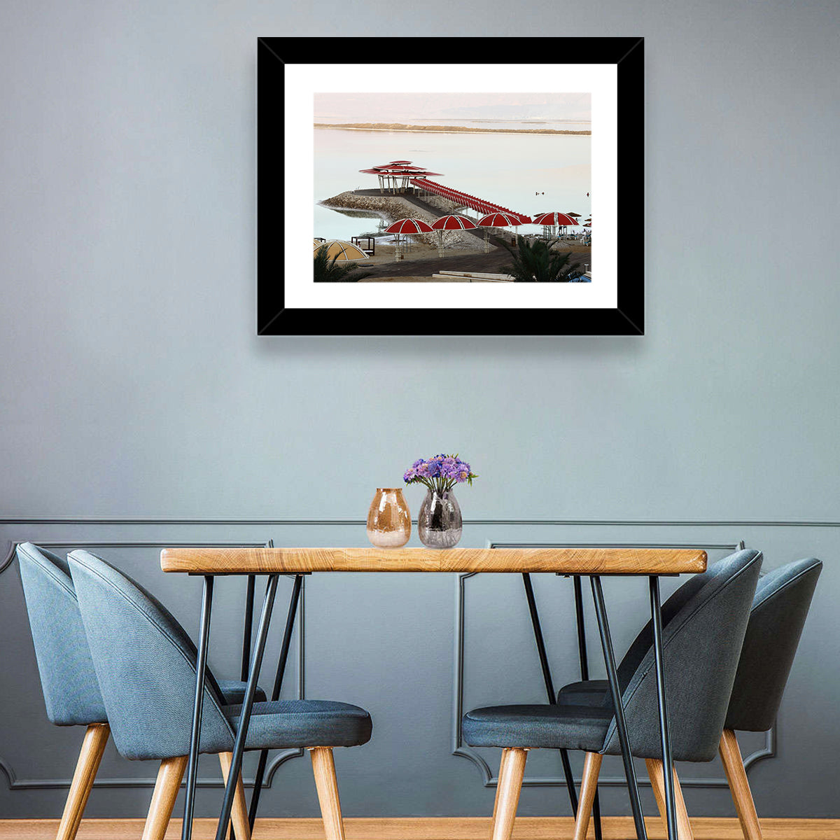 Ein Bokek Dead Sea Boardwalk Wall Art in a room, landscape