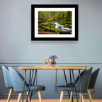 Mossy Cascade Forest Stream Wall Art