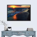 Lake Balkhash Golden Dusk Wall Art