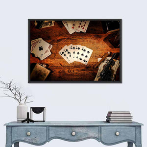 American West Poker Game Wall Art