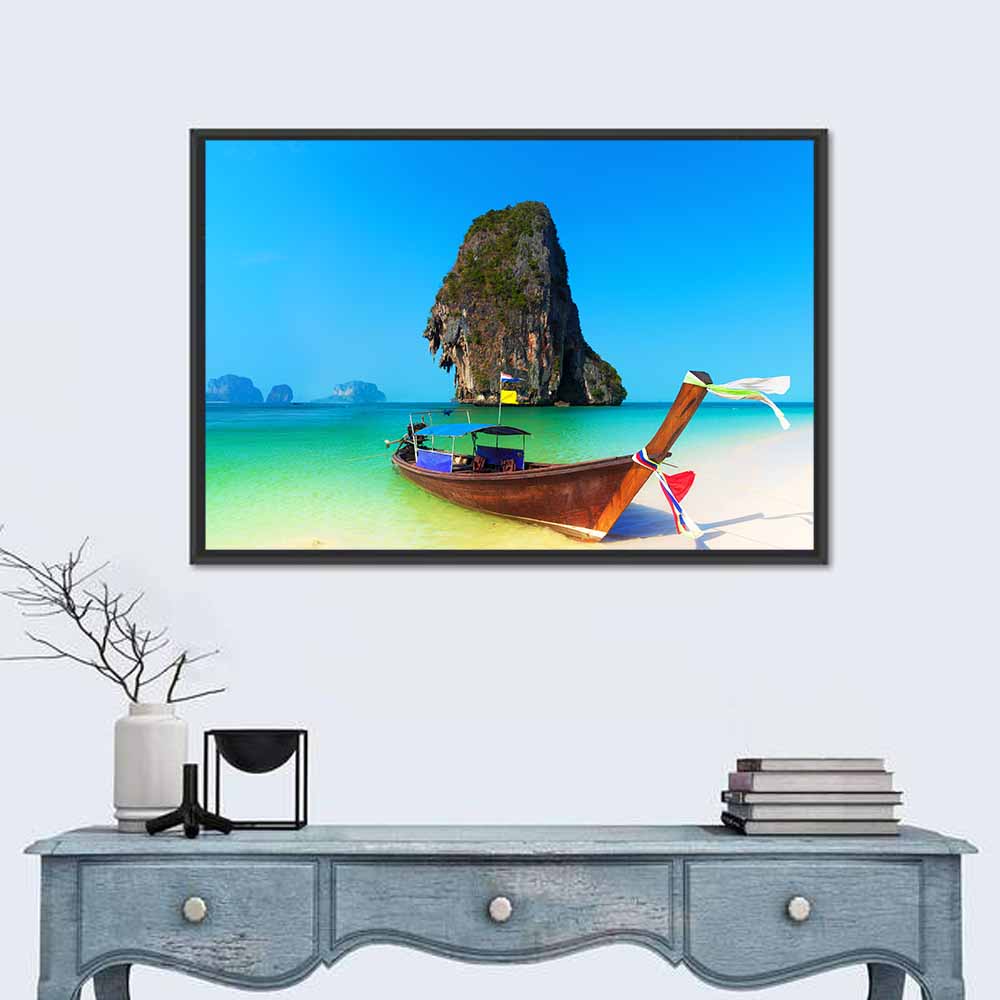 Thailand Long-tail Boat Seascape Wall Art