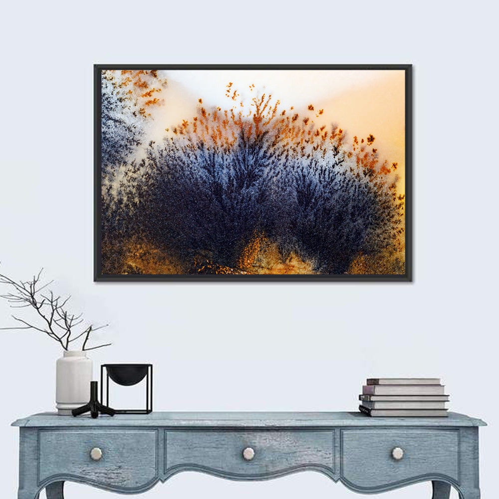 Moss Agate Study Wall Art in a room, landscape