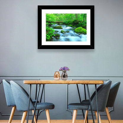Spring Forest Stream Wall Art