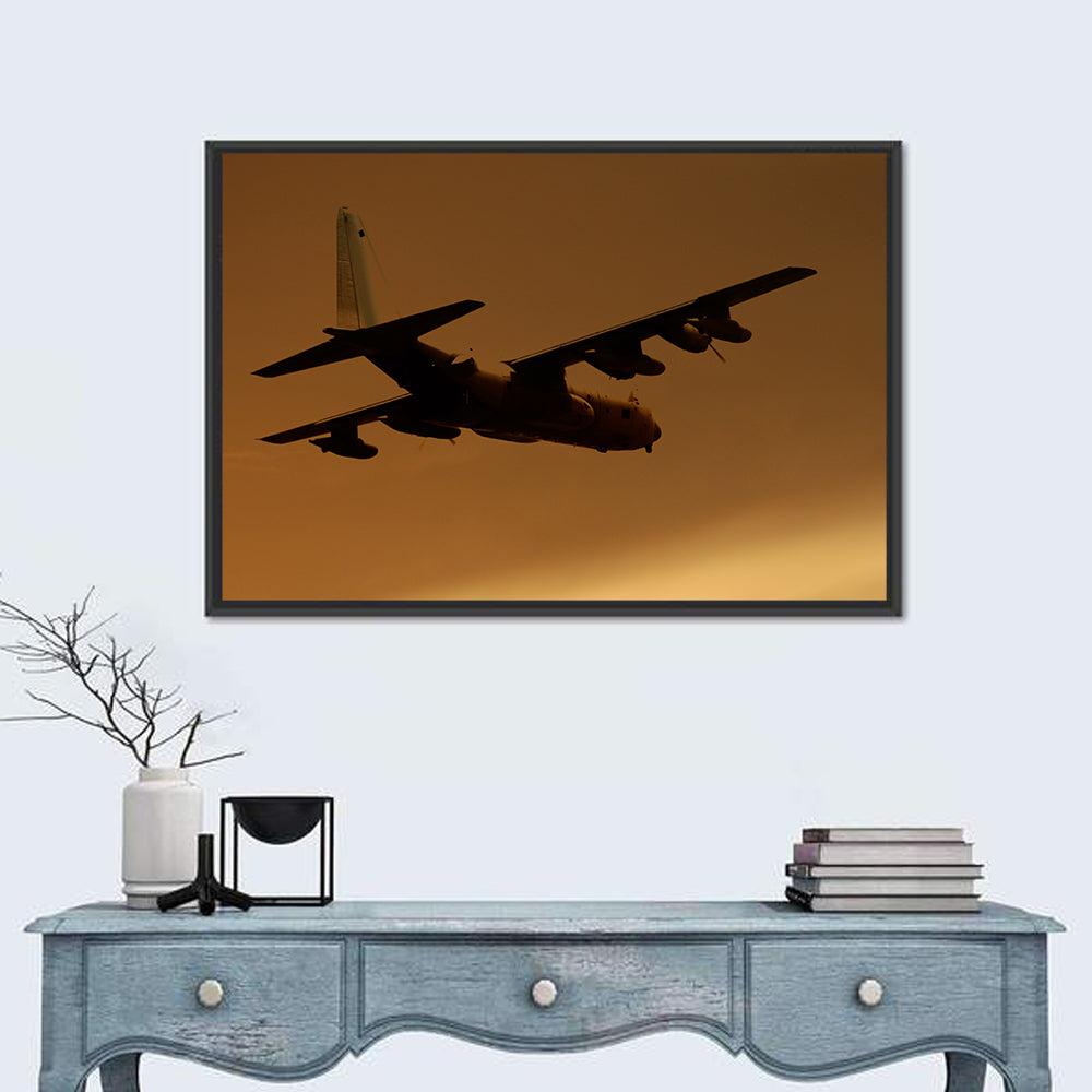 Military Freight Transport Plane Wall Art