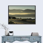 Lake Omodeo Morning Mist Wall Art