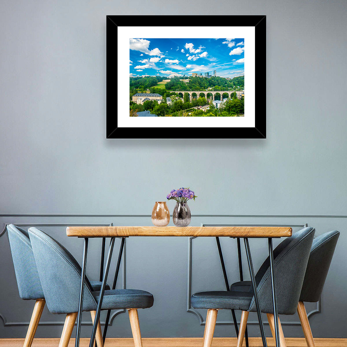 Viaduc De Pulvermühl, Luxembourg Wall Art in a room, landscape