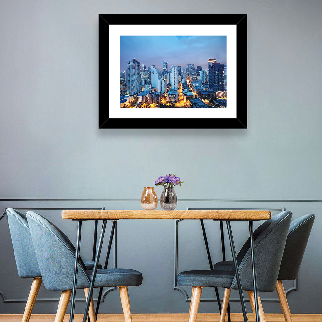 Manila Cityscape at Dusk Wall Art