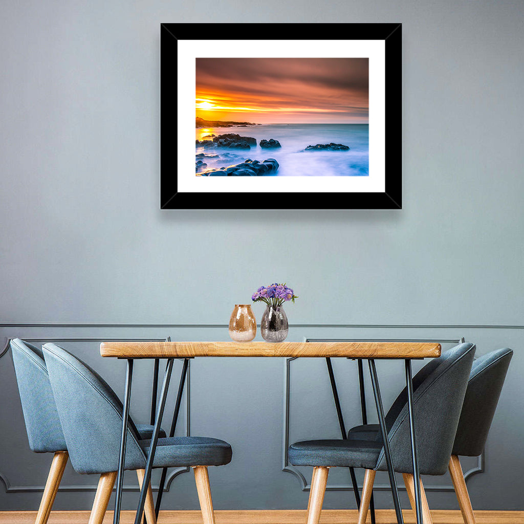 Reykjanes Golden Hour Beach Wall Art