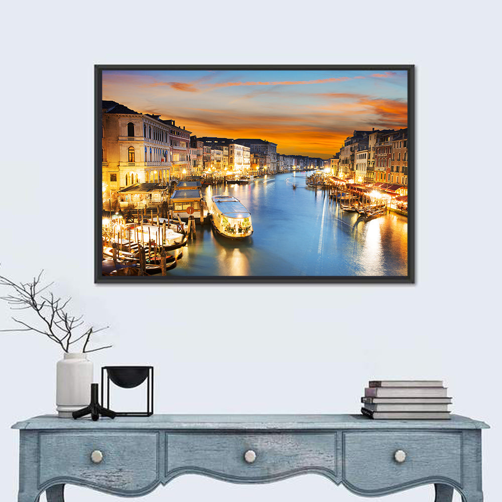 Venice Grand Canal at Dusk Wall Art