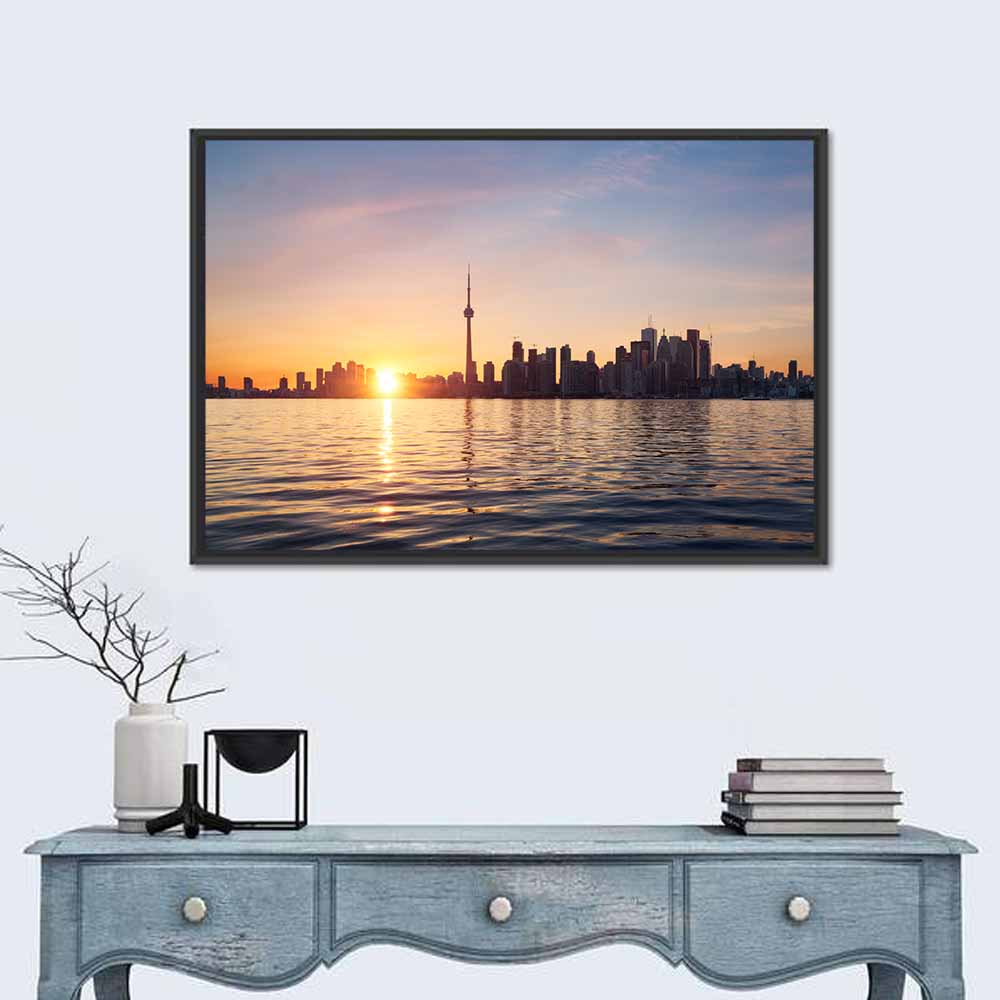 Toronto Sunset Skyline Wall Art