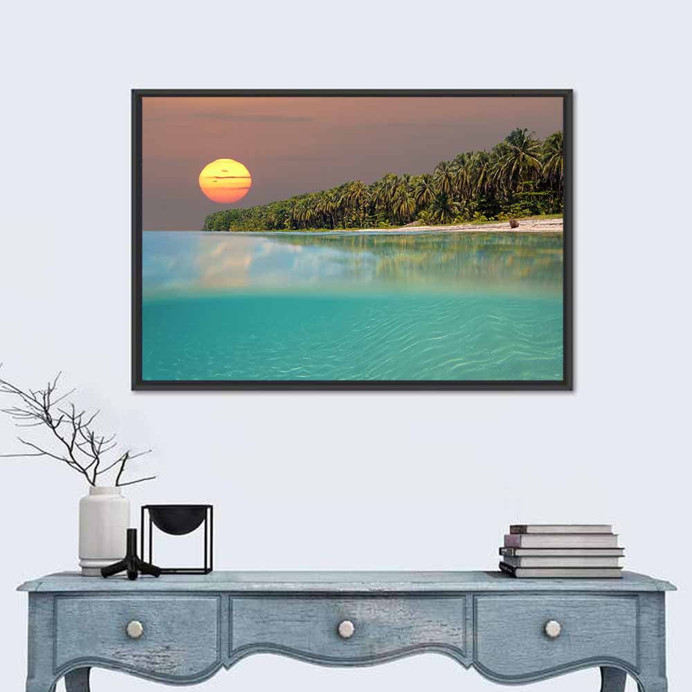 Split-level Caribbean Sunset Wall Art