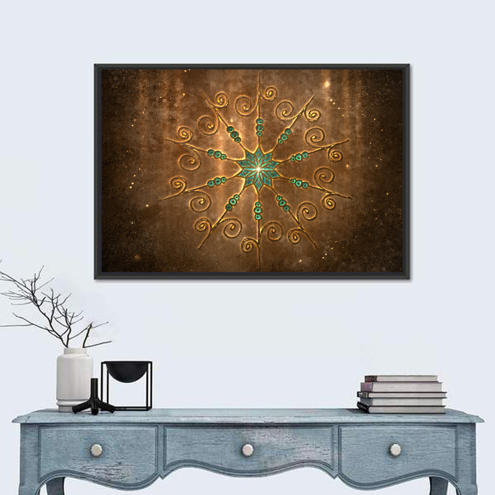 Celestial Twelve-point Mandala Star Wall Art
