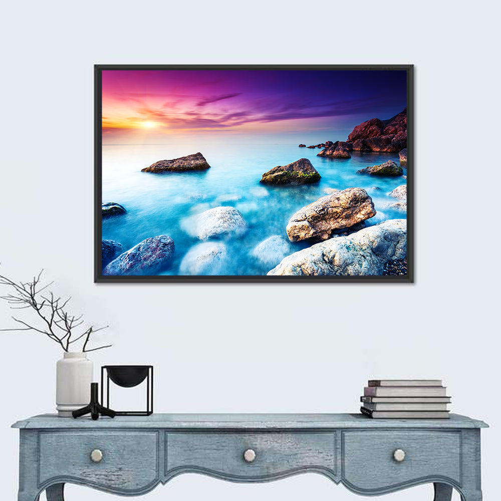 Sea Beach Sunset Wall Art