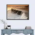 Breakwater at Golden Hour Wall Art