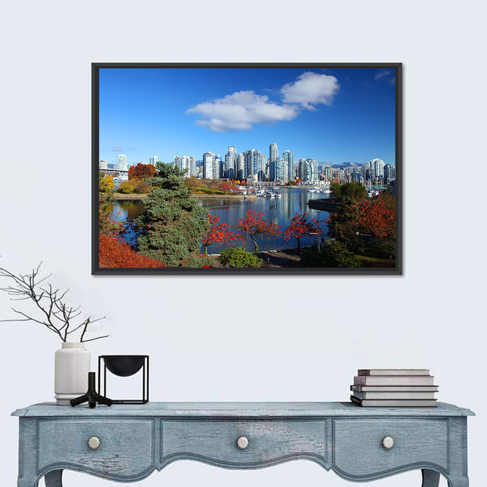 Vancouver Autumn Skyline Wall Art