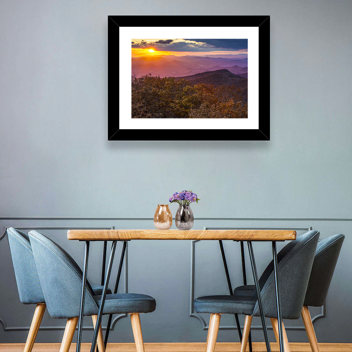 Blue Ridge Mountains Sunset Wall Art
