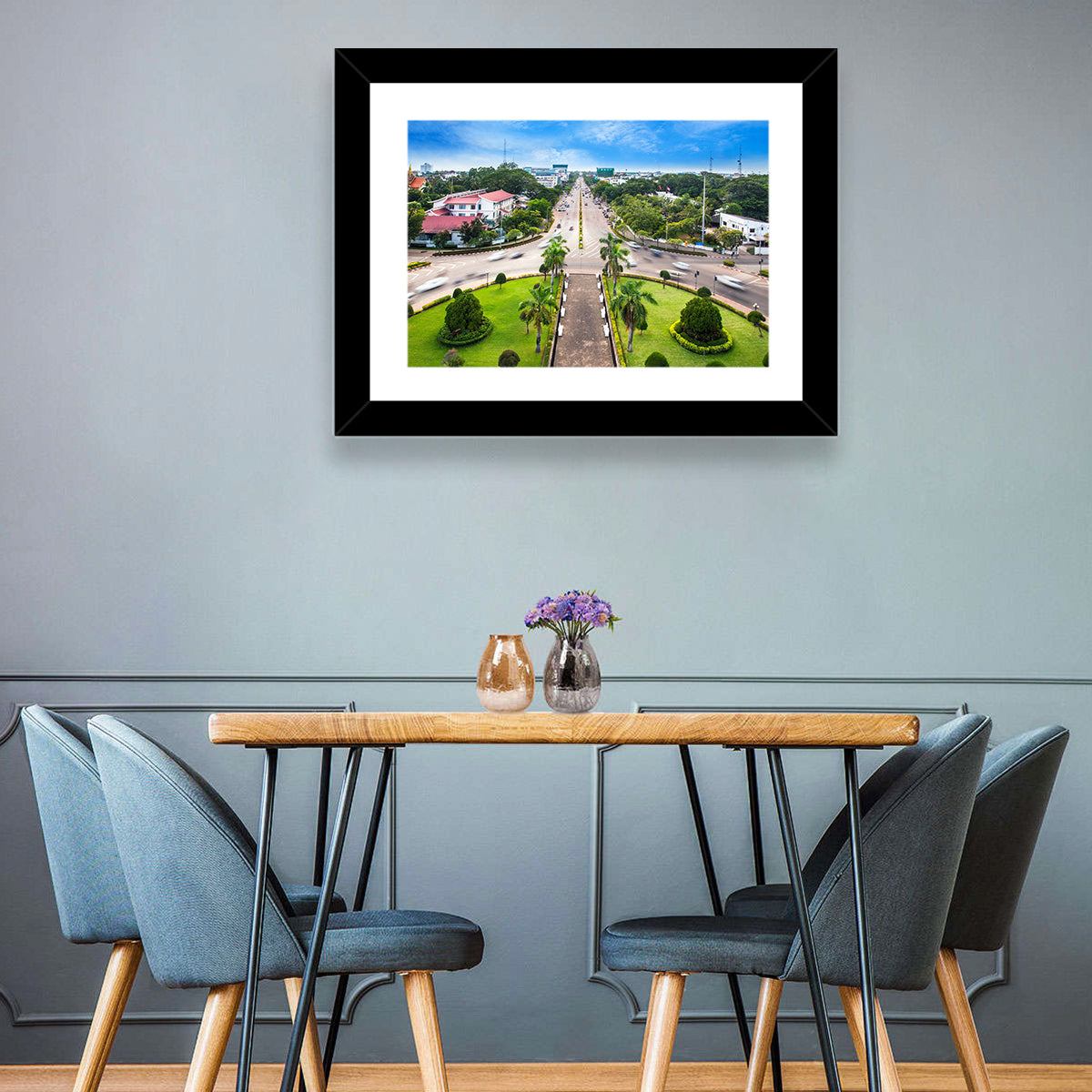 Phnom Penh Independence Monument Boulevard Wall Art in a room, landscape