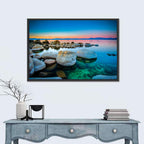 Lake Tahoe Sunset Boulders Wall Art
