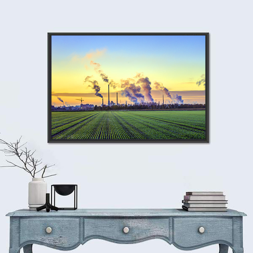 Frankfurt Industrial Edge Wall Art in a room, landscape