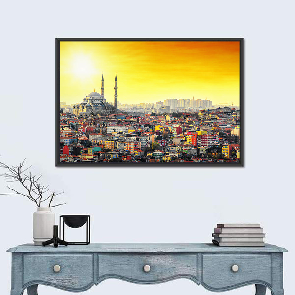 Fatih Mosque at Sunset Wall Art