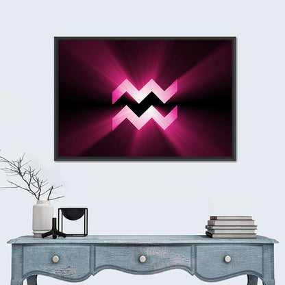 Aquarius Symbol Wall Art