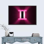 Radiant Gemini Symbol Wall Art