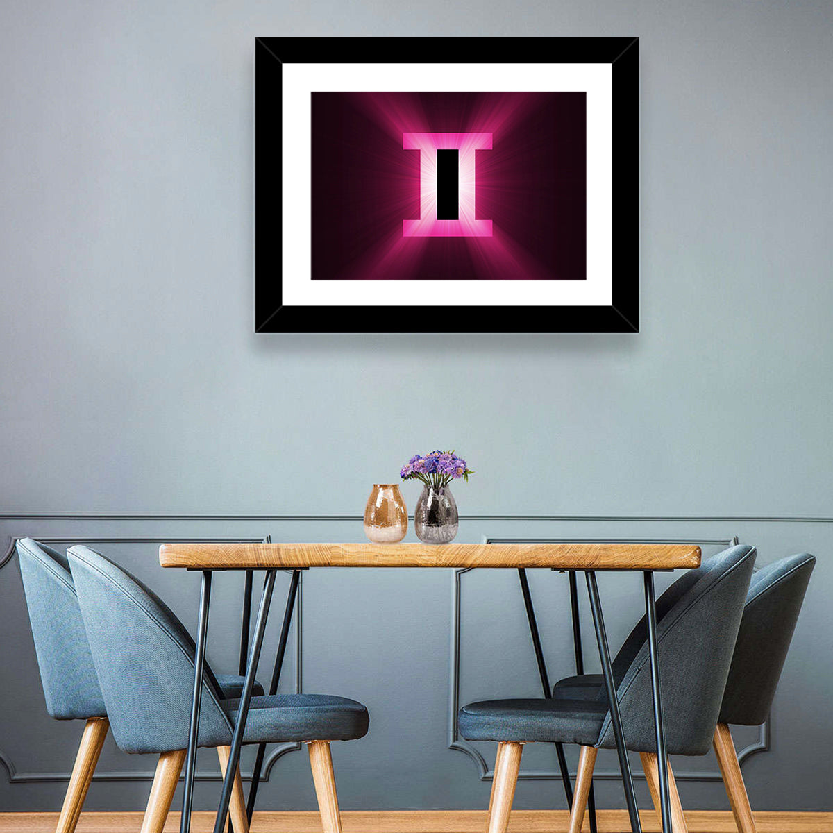 Radiant Gemini Symbol Wall Art