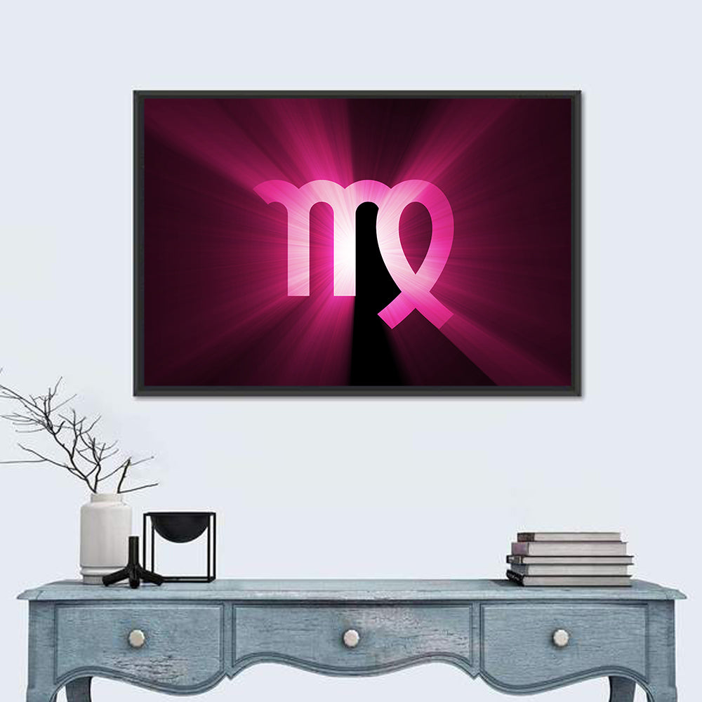 Radiant Virgo Symbol Wall Art