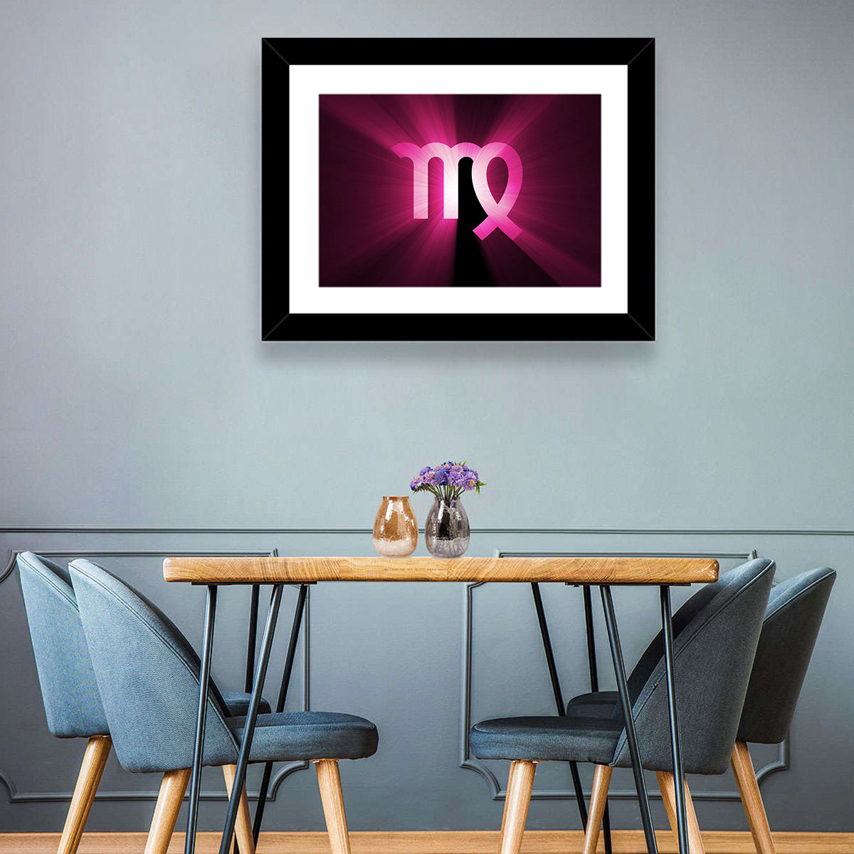 Radiant Virgo Symbol Wall Art
