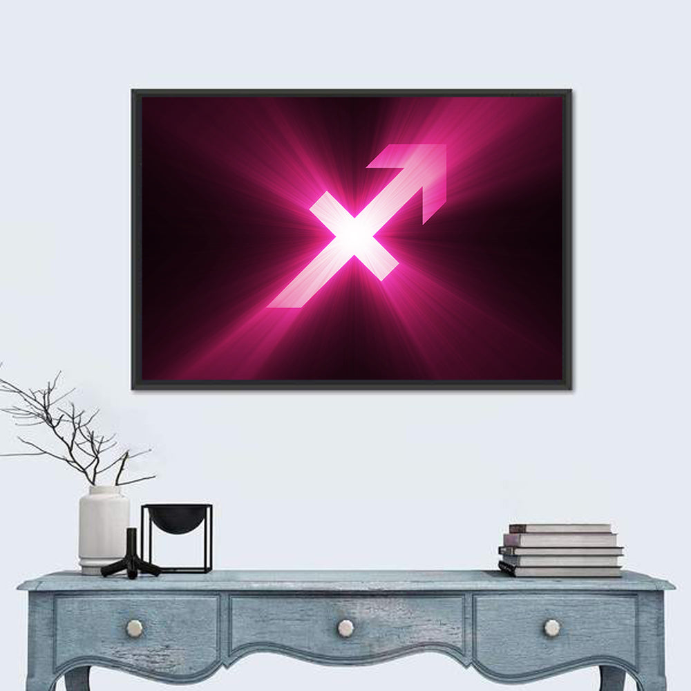 Cosmic Sagittarius Symbol Wall Art