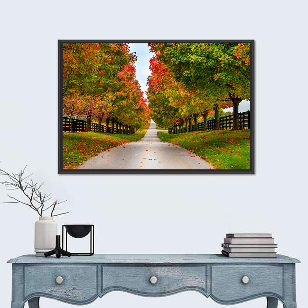Tree-lined Farm Lane, Kentucky Wall Art