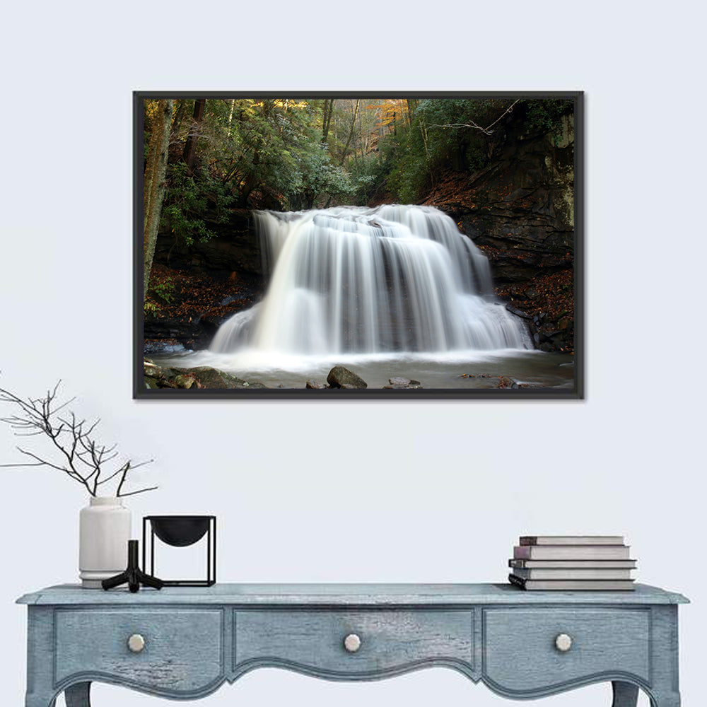 Holly River Autumn Waterfall Wall Art