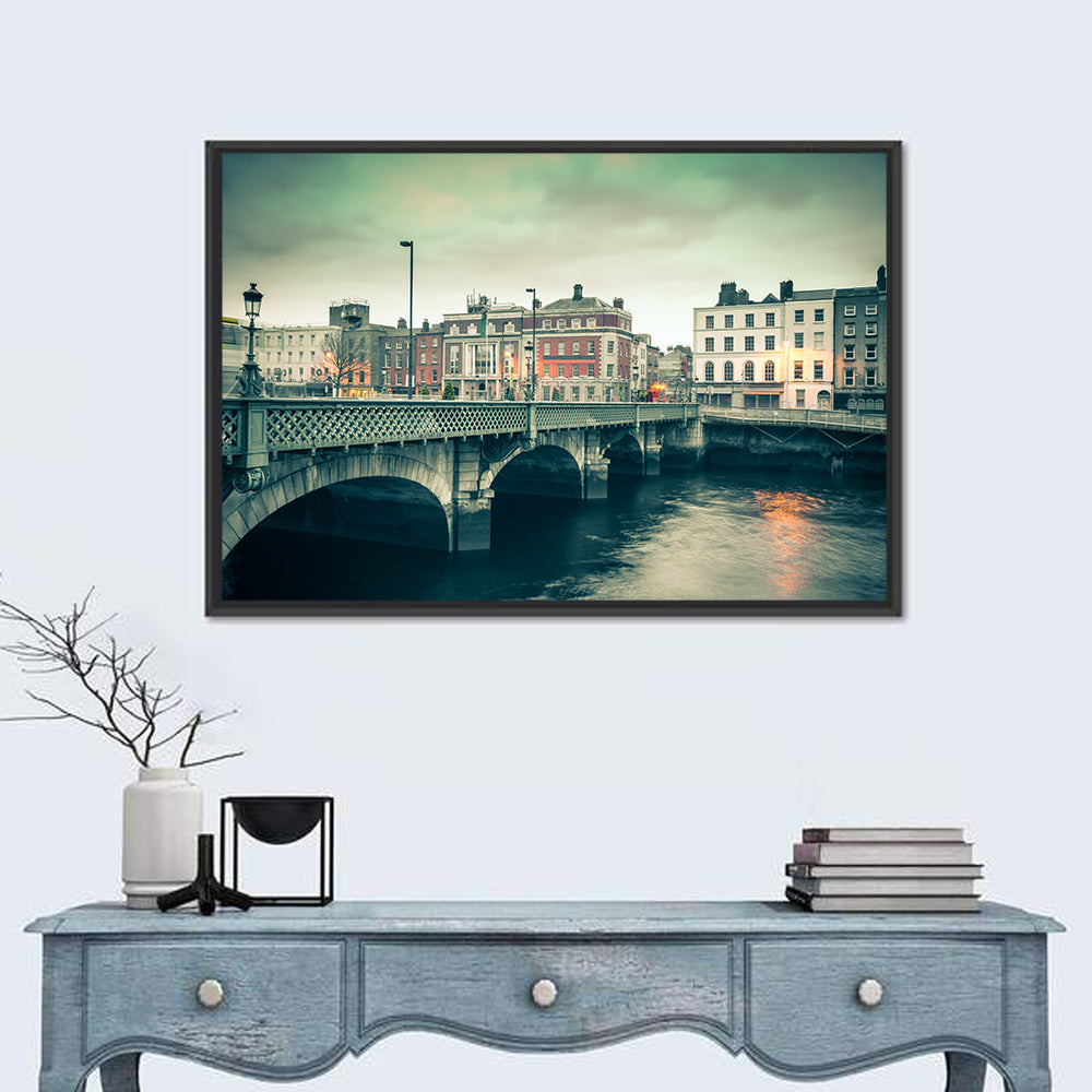 Grattan Bridge Twilight Wall Art in a room, landscape