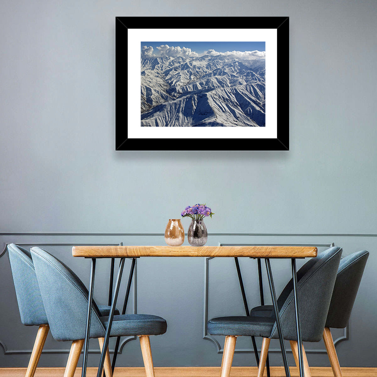 Snow-capped Afghan Mountains Wall Art