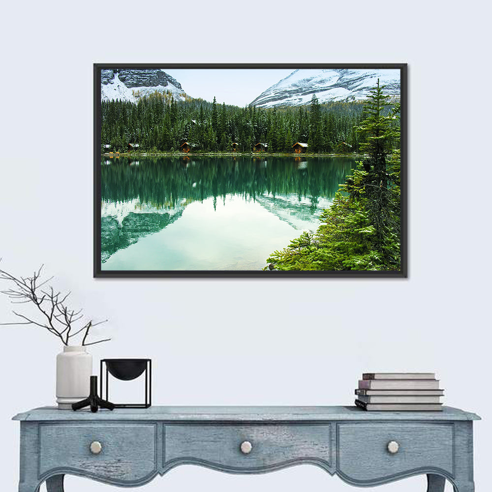 Lake O Hara Morning Wall Art in a room, landscape