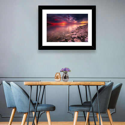 Benbrook Lake Sunset Wall Art