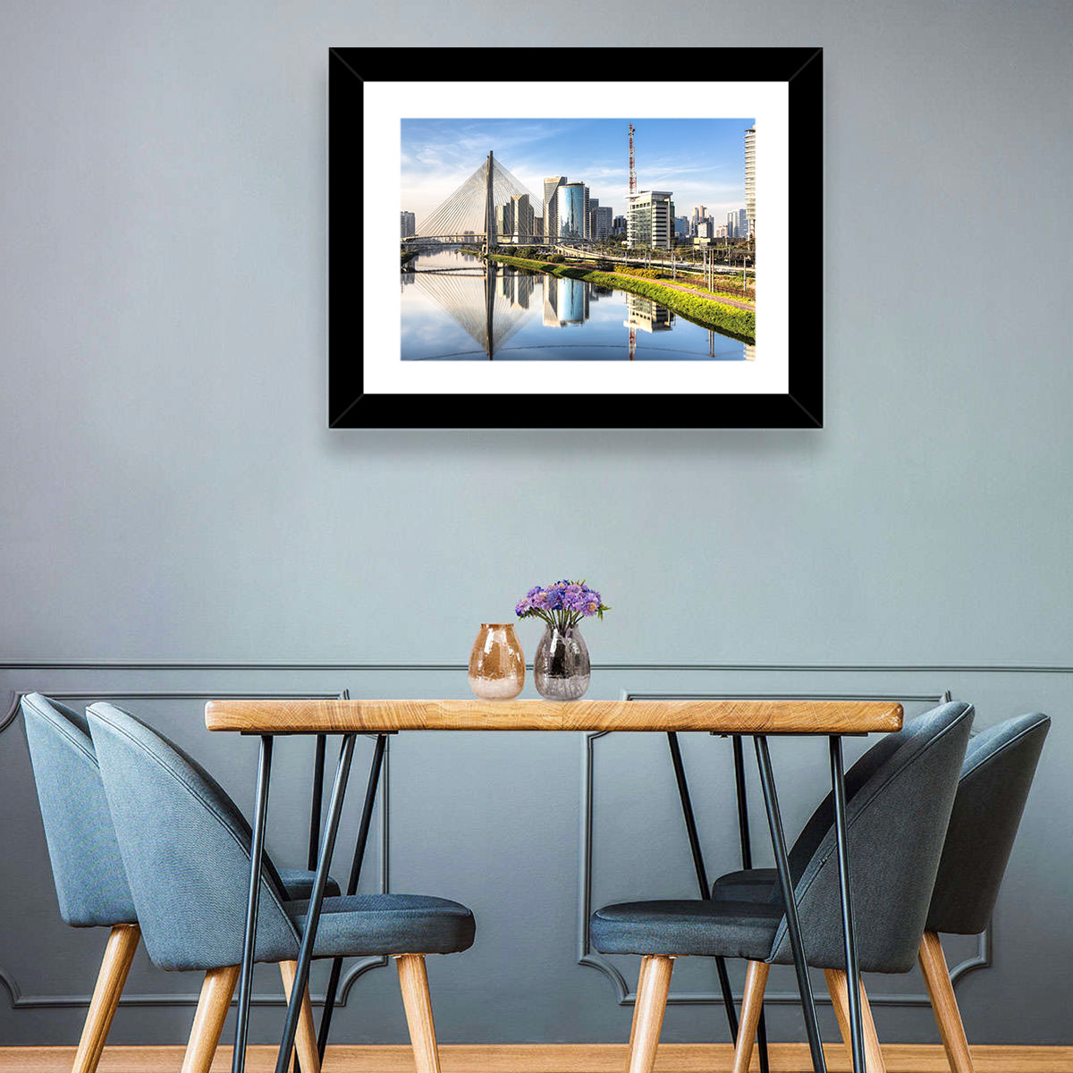 Estaiada Bridge Reflections Wall Art