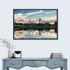 Ibirapuera Park Golden Hour Reflection Wall Art