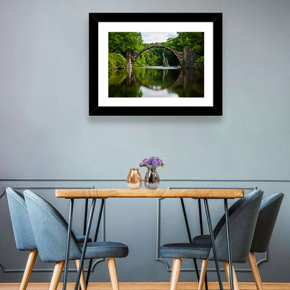 Lake Stone Bridge Wall Art