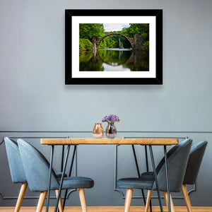 Lake Stone Bridge Wall Art