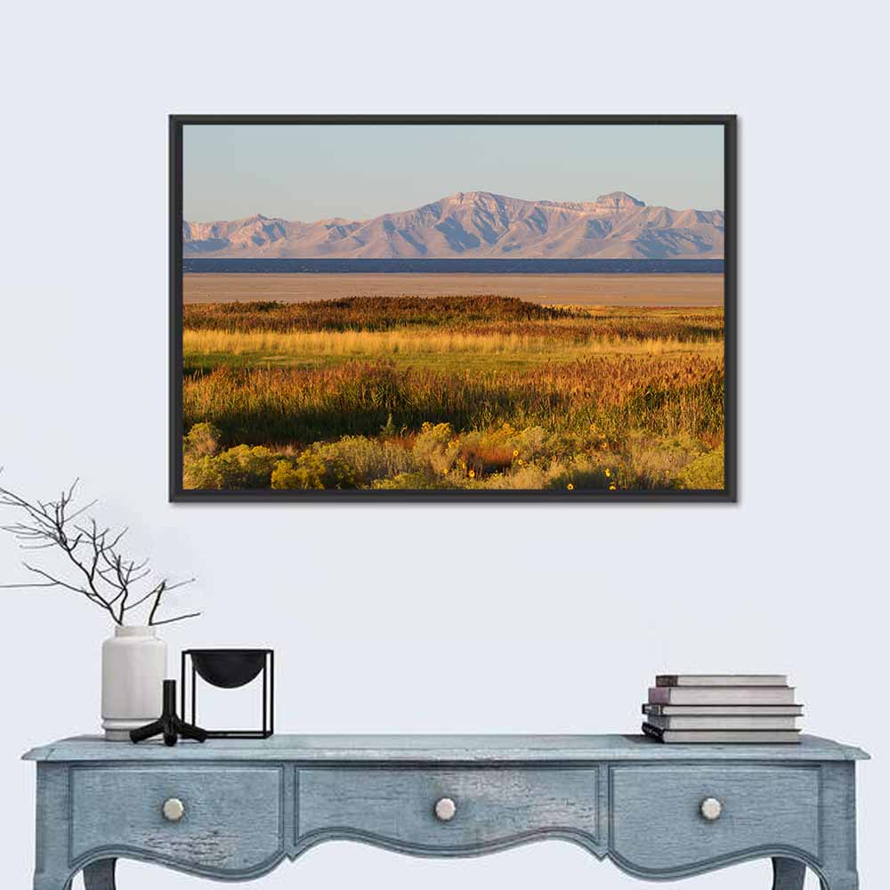Antelope Island and Wasatch Mountains Wall Art