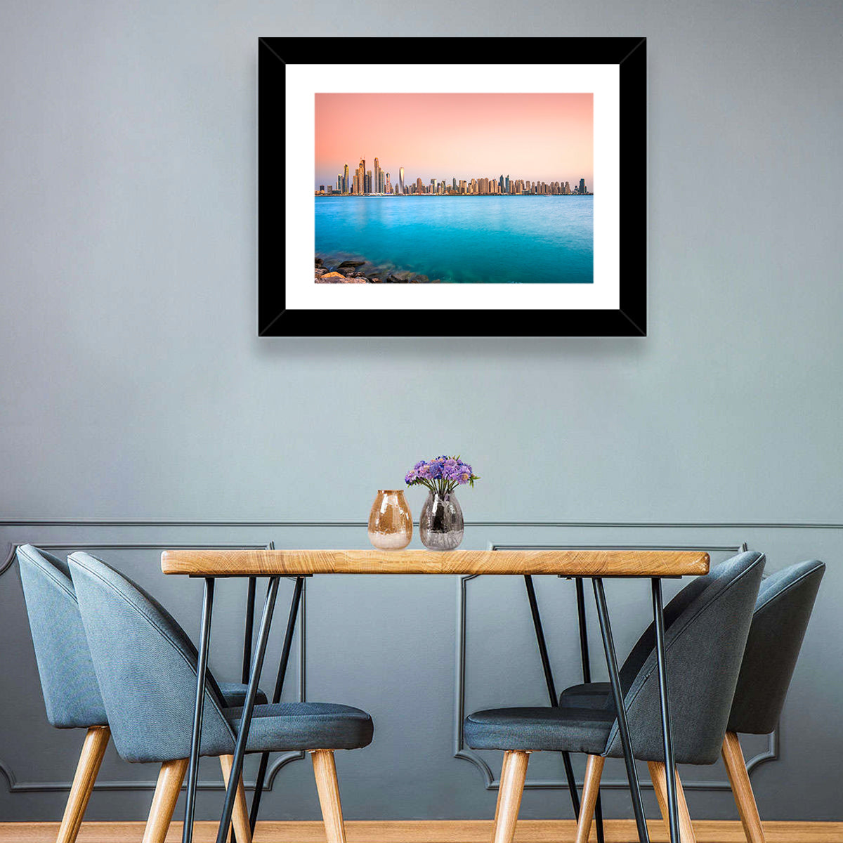 Dubai Marina Skyline Wall Art