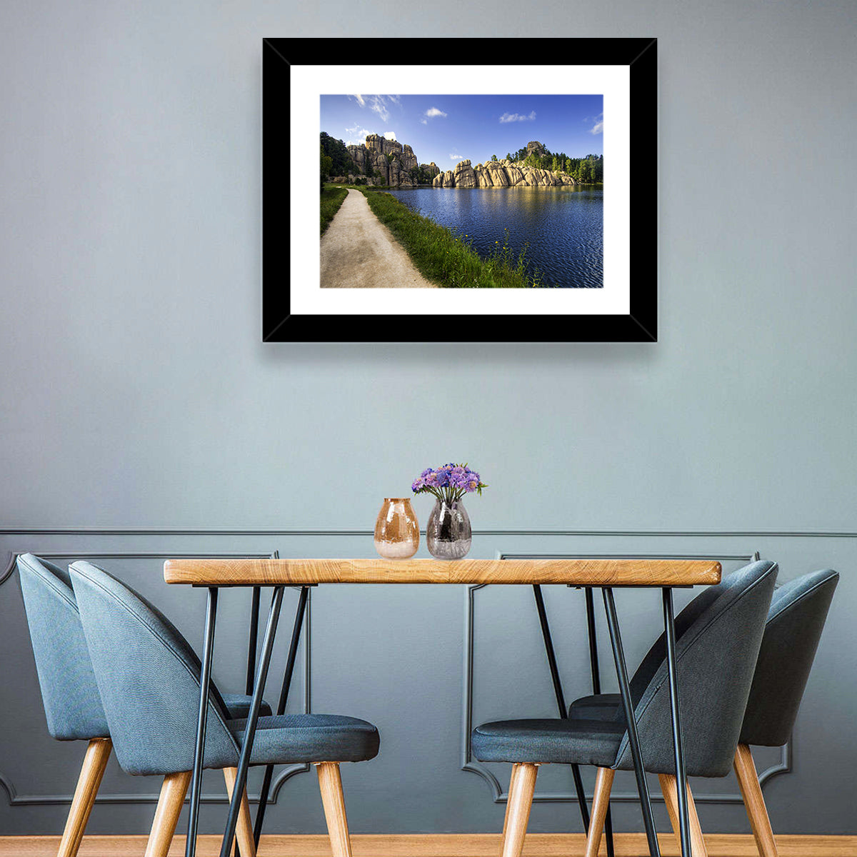 Sylvan Lake Trail, Black Hills Wall Art in a room, landscape