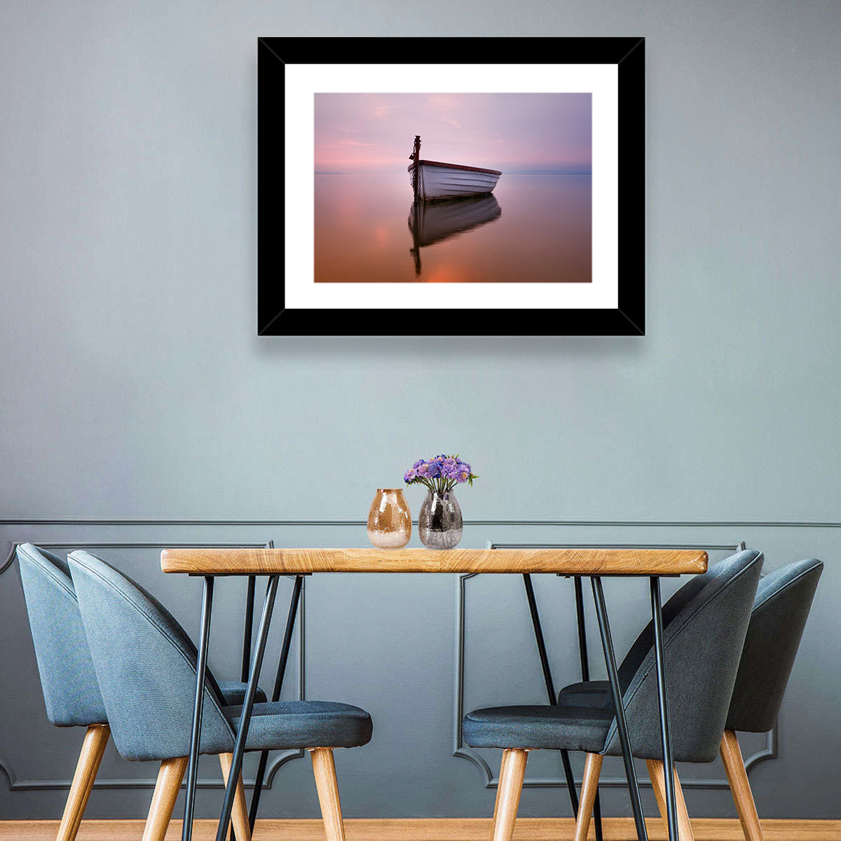 Boat Reflection Wall Art