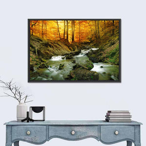 Forest Water Stream Wall Art