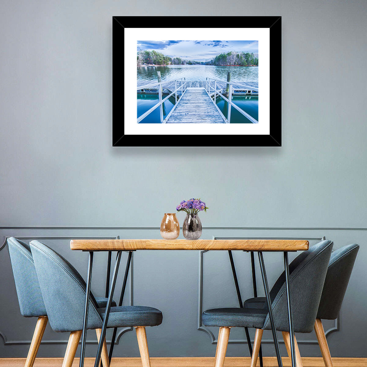Morning at Lake Wylie Wall Art in a room, landscape