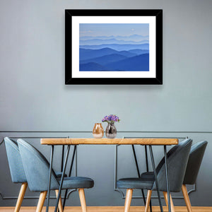 Foggy Mountains Valley Wall Art