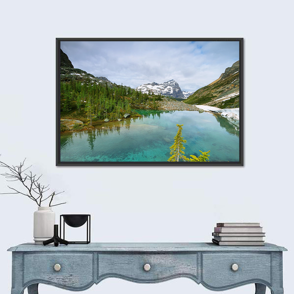 Lefroy Lake Wall Art in a room, landscape